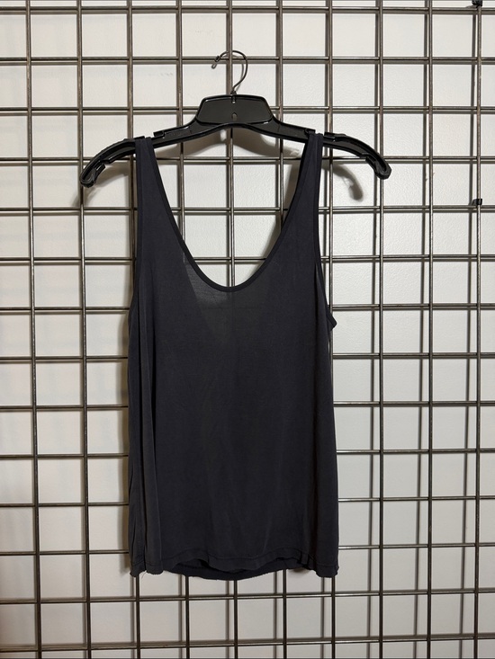 Free People Tops - Free People Charcoal Scoop Neck Tank with cowl back